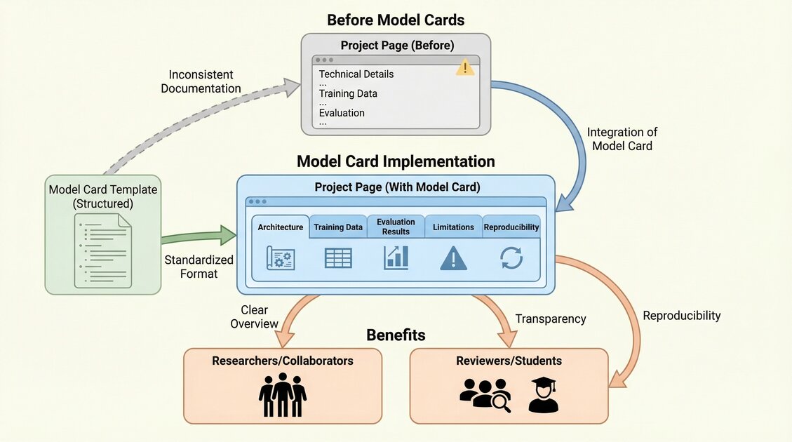 Model Cards Now Available on Project Pages