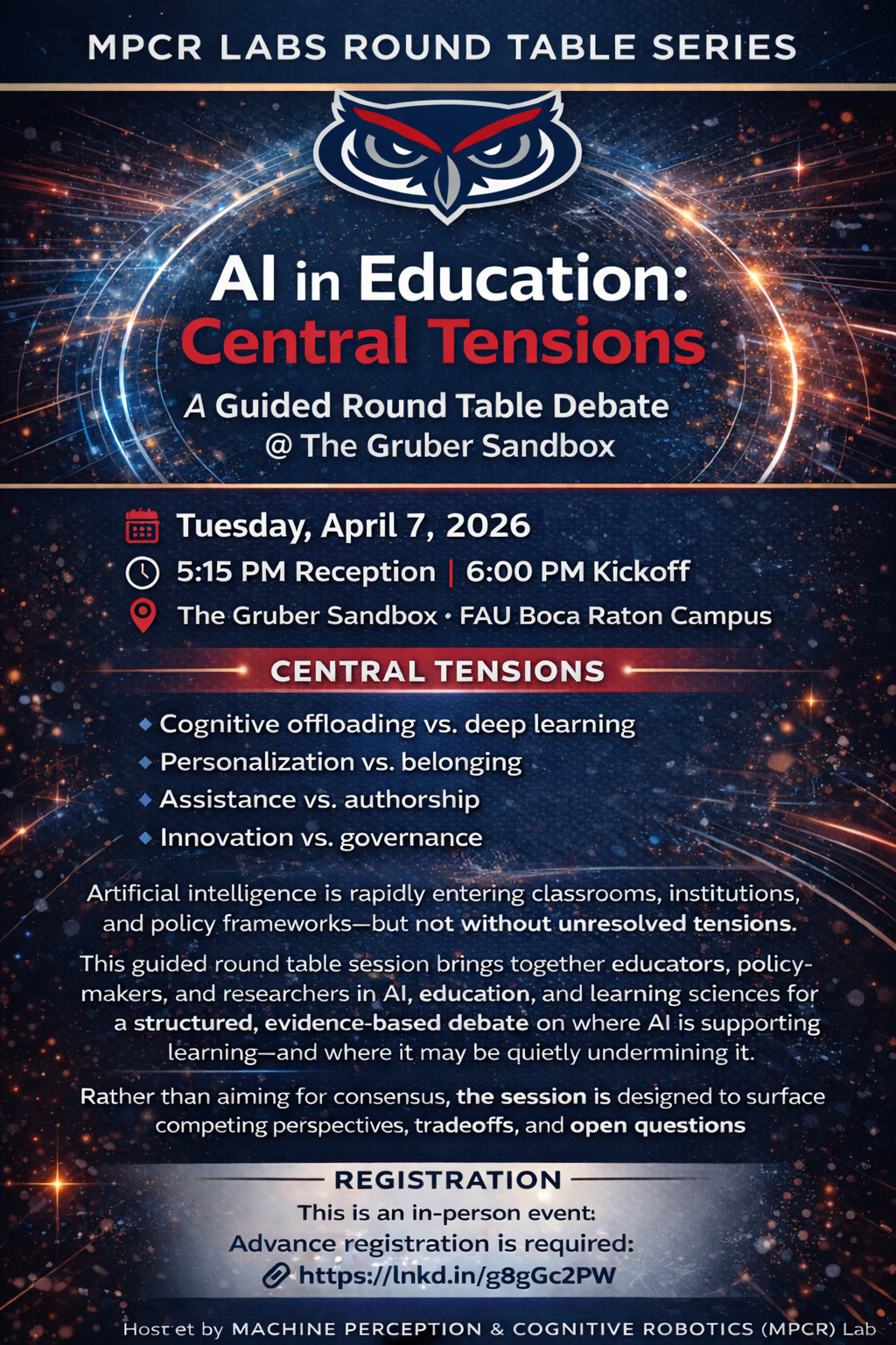 AI in Education: Central Tensions — MPCR Round Table Debate